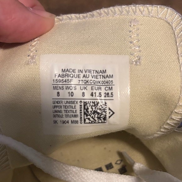 Converse Chuck Taylor Blue White Sneakers - Picture 2 of 3